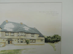 Dr. E.F. Hank's House, Ridgewood, NJ, 1890, Original Plan. Charles Edwards.