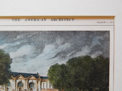 Field House, Beaver Park, Albany, NY, 1914, Original Plan. Arnold W. Brunner.