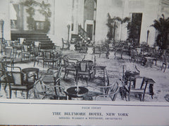 Palm Court, The Biltmore Hotel, New York, NY, 1914. Warren & Wetmore.