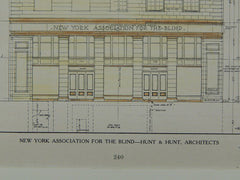 New York Association for the Blind, New York, NY, 1926. Hunt & Hunt.