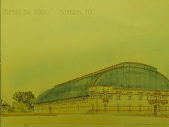 Armory for Squadron C, National Guard, Brooklyn, NY, 1906, Original Plan.  Pilcher & Tachau.