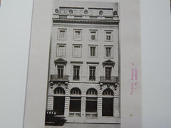 Building for French Institute in US, New York., 1926, Lithograph. Freedlander.