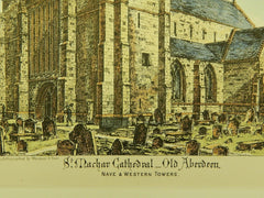 St. Machar Cathedral, Old Aberdeen, Scotland, 1871, Original Plan.