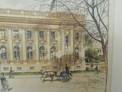 U.S. Custom House and Post Office, Newport News, VA, 1902. Original Plan. James Knox Taylor.