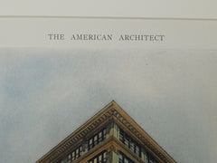 Gomery-Schwarz Co. Sales and Service Building, Philadelphia, PA, 1918, Original Plan. Charles E. Oelschlager.