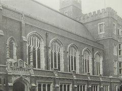 Christ Church and Babcock Memorial House, New York, NY, 1906, Lithograph. Parish & Schroeder.