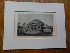 United Hebrew Temple, St.Louis, MO,1928, Lithograph. Maritz & Young, Inc.