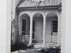 House of Percival R Wilds, Fieldston, New York City,Lithograph,1926. Dwight James Baum.