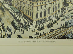 Hotel McAlpin, 34th Street & Broadway, New York, NY, 1929, Original Plan.