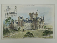 Moy Hall, the Seat of the Mackintosh, Inverness, Scotland, 1882. John Rhind. Original