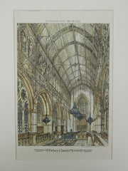 St. Peters Church in Plymouth, England, 1881. Geo. H. Fellowes. Original