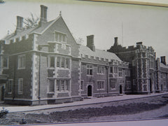 Dormitory,Class '1879,Princeton U., Princeton, NJ,1905,Lithograph. Morris.