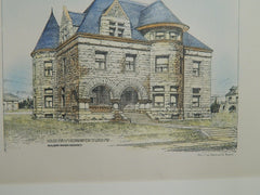 House for S.M. Kennard, Esq., St. Louis, MO, 1981. Original Plan. W. Albert Swasey.