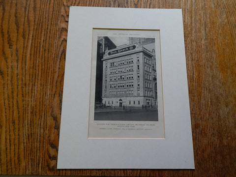 Building for Thomas Cusack Co., Broadway&5th Ave, New York, NY, 1919, Lithograph.