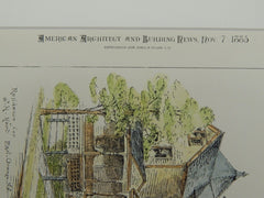 Residence for J. H. Hart, East Orange, NJ, 1885, Original Plan. A.M. Stuckert.