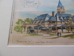 Highland Inn, York, PA, 1893, Original Plan. J.A. Dempwolf.