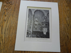 St. Michael's Church, Jersey City, NJ, #2, 1927. Lithograph. Wilfred E. Anthony.