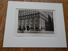 Arsenal Building Seventh Avenue, New York NY, 1926.  Buchman & Kahn. Lithograph