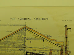 Details of the Library at Hebrew Union College in Cincinnati OH, 1913. A. Lincoln Fecheimer