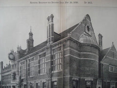 Clerkenwell Town Hall in England, 1896. C. Evans Vaughan. Photo