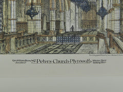 St. Peters Church in Plymouth, England, 1881. Geo. H. Fellowes. Original