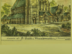 Church of St. Faith, Wandsworth, London, England, 1882. Edward K. Cutts. Original