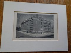 Oliver Wendell Holmes School, 55th & Chestnut St.,Philadelphia, PA,1919, Lithograph.