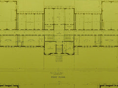 Floor Plans, State Normal School, Montclair Heights, NJ, 1908, George E. Poole.