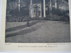 Entrance Portico, Yountakah Country Club , Nutley, NJ, 1927, Clifford C. Wendehack