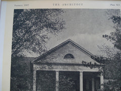 Entrance Portico, Yountakah Country Club , Nutley, NJ, 1927, Clifford C. Wendehack