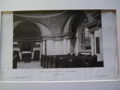 Interior View: Mortuary Chapel of Greenlawn Cemetery , Columbus, OH, 1907, F.L. Fackard