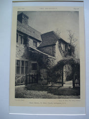 Detail of the Rectory of St. John's Church , Lattingtown, Long Island, NY, 1926, Henry W. Rowe