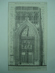 Northern Doorway of St. Lambert's Church , Munster, Westphalia, Germany, EUR, 1879, Not Stated