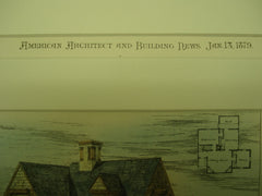 Farm House for Mr. J. T. Morse, Jr., Beverly Farms, MA, 1879, Cabot & Chandler