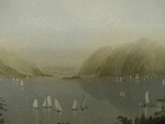 View of the Hudson River from Ruggle's House , Newburgh, NY, 1871, N/A