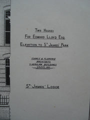 Two Houses for Edward Lloyd, Esq., London, England, UK, 1884, Isaacs & Florence