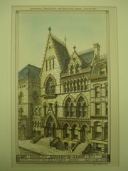 Brooklyn Academy of Design , Brooklyn, NY, 1876, J. C. Cady and H. M. Congdon