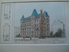 Boy's Lodging House and Schools on East Broadway for the Children's Aid Society, New York, NY, 1879, Vaux and Radford