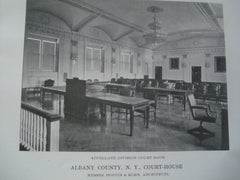 Appellate Division Court Room, Albany County NY, 1916. Hoppin & Koen. Lithograph