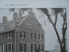 House of Alfred C. Potter, Esq., Cambridge, MA, 1910, Richard Arnold Fisher