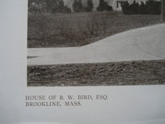 House of R.W. Bird, Esq., Brookline, MA, 1910, John W. Lavelle