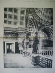 Rotunda Gallery: Library of Congress , Washington, DC, 1897, Smithmeyer & Pelz and P.J. Pelz, E.P. Casey