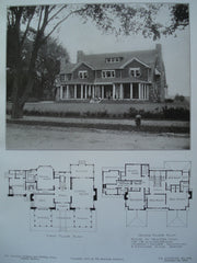 House for Mr. W.H. Holbrook, Newton, MA, 1905, Chapman & Frazer