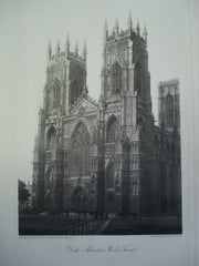 York Minster Cathedral, West Front , Ogleforth, York, England, UK, 1886