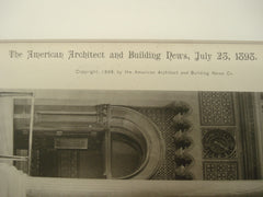 Gallery in the Representatives' Chamber of the New York State Capitol , Albany, NY, 1898, Leopold Eidlitz