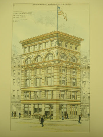 Business and Office Building for Frank Raub, Esq, New York, NY, 1889, De Lemos & Cordes