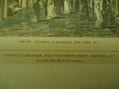 Catholic Club-House on West Fifty-Ninth Street , New York, NY, 1895, William Schickel & Co.