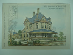 House for H. W. Thayer, Esq., Albany, NY, 1882, Ogden & Wright