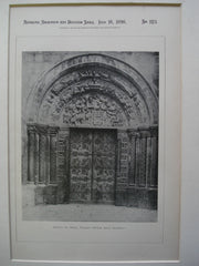 North Aisle Doorway of Abbaye, St. Denis, France, EUR, 1898, Unknown