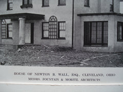 House of Newton B. Wall, Esq., Cleveland, OH, 1912, Messrs. Fountain & Moritz